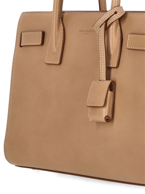 BORSA A MANO 'SAC DE JOUR BABY' IN PELLE MARRONE DONNA SAINT LAURENT | 421859AACQ32725